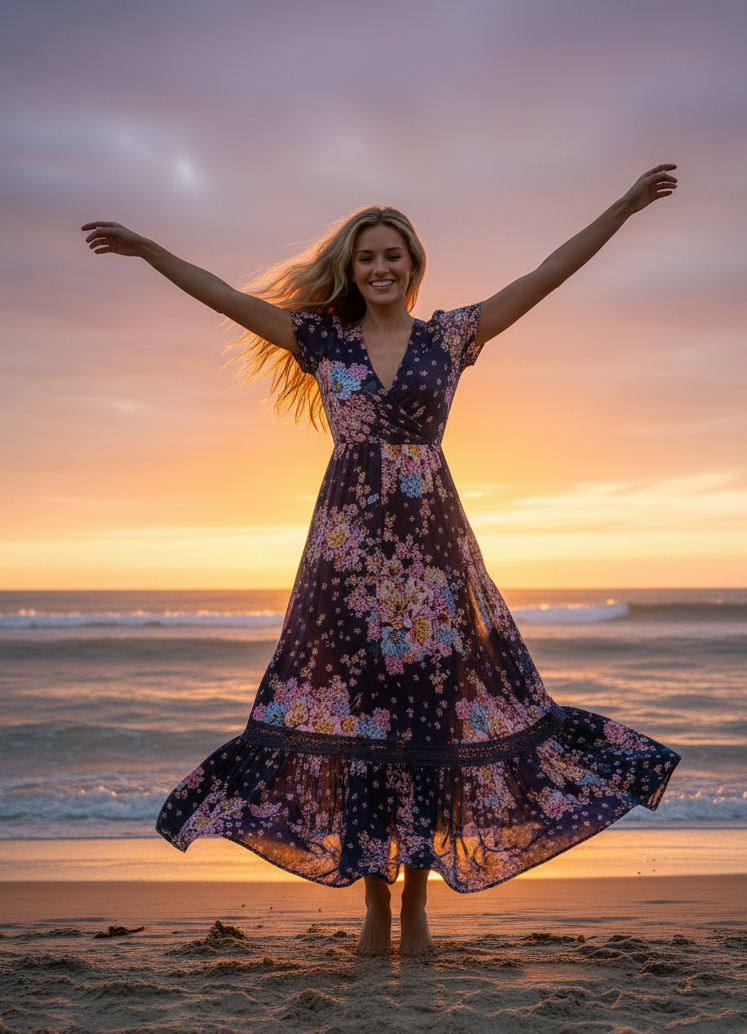 Jaase Kleid Carmen Kurzarm Wild Whim