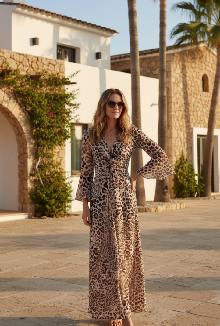 Kleid Hacienda Leo-Print
