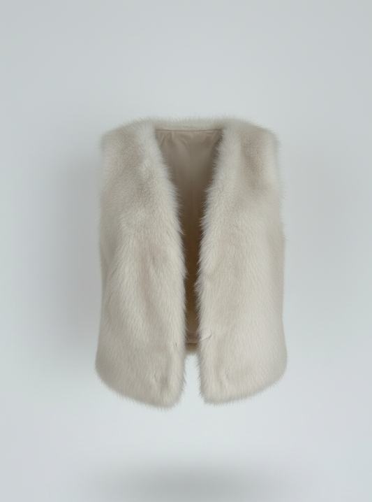 Weste in Fake Fur