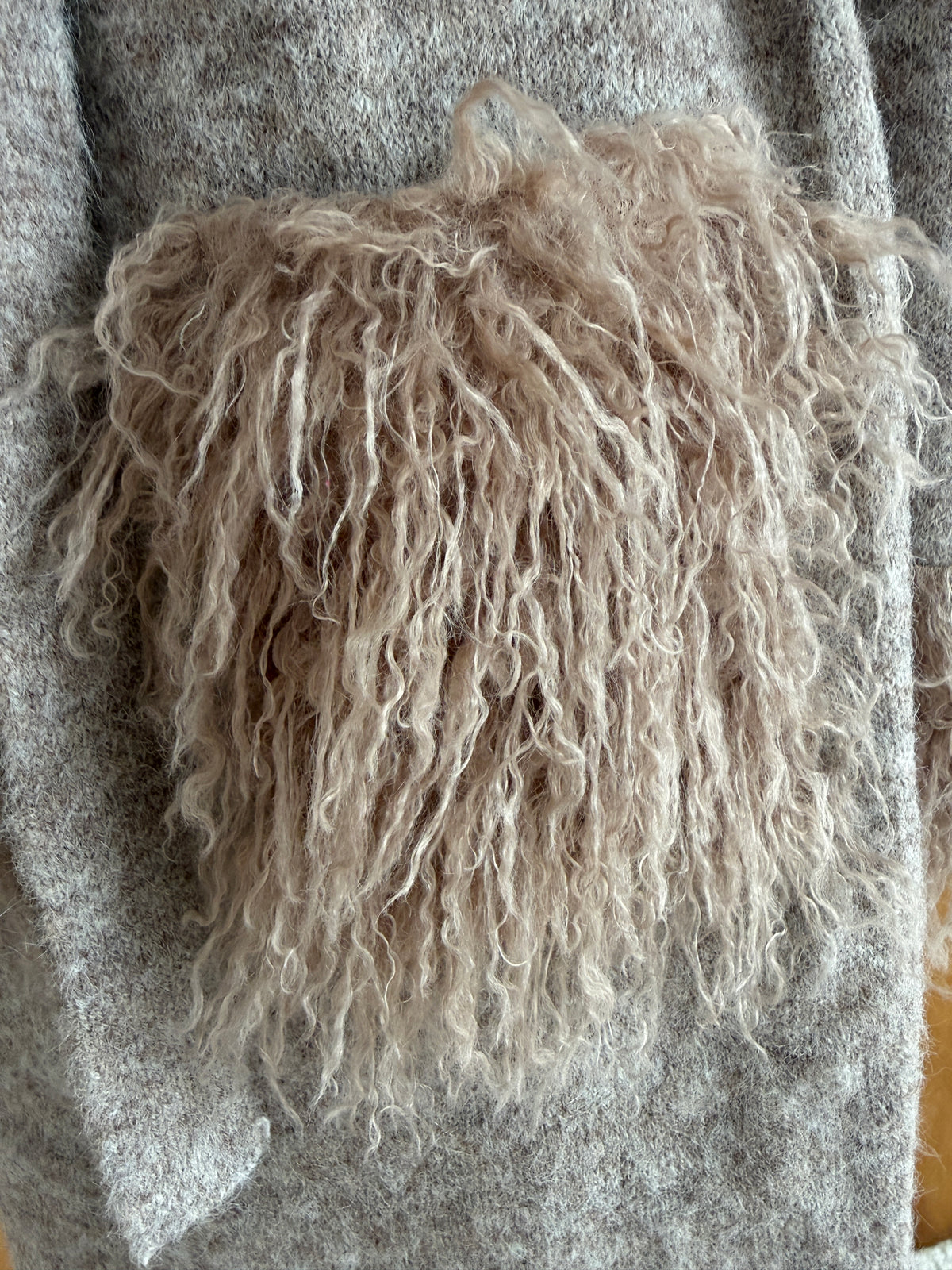 Strickmantel mit Kapuze