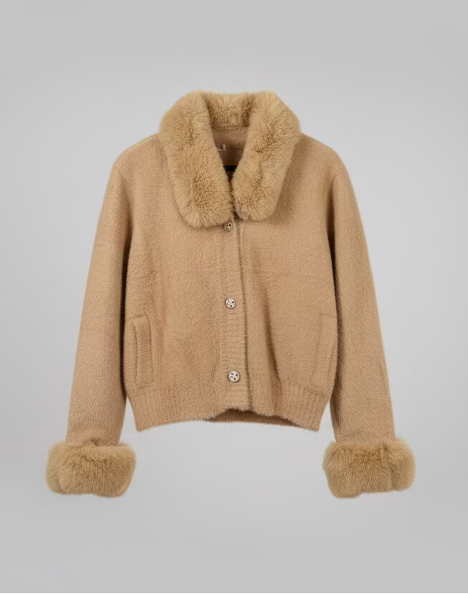 Webpelz Jacke Culina camel