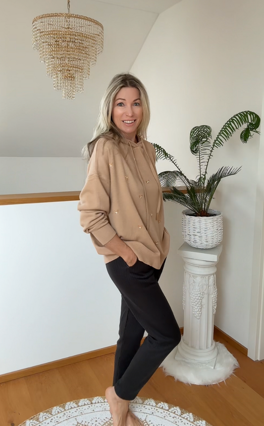 Kaputzen Strickpulli Hirsch