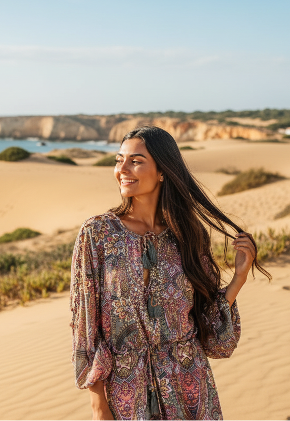 Hippy Chick Meredith Tunika Kleid