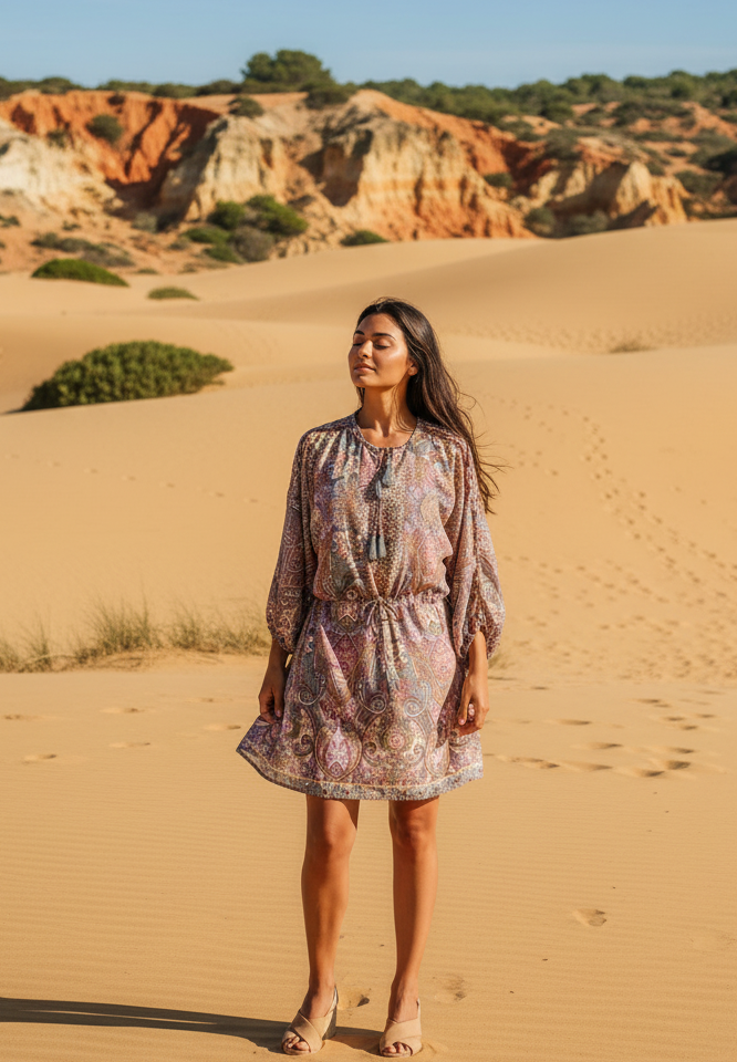 Hippy Chick Meredith Tunika Kleid