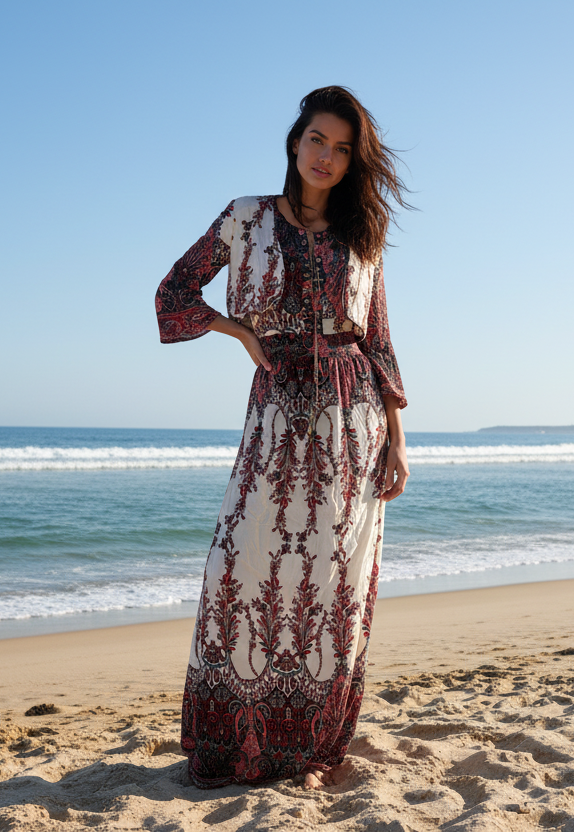 Maxi Kleid + Bolero Bali