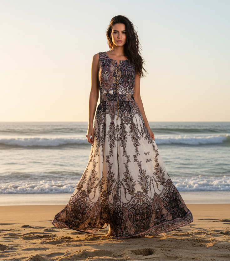 Maxi Kleid + Bolero Bali