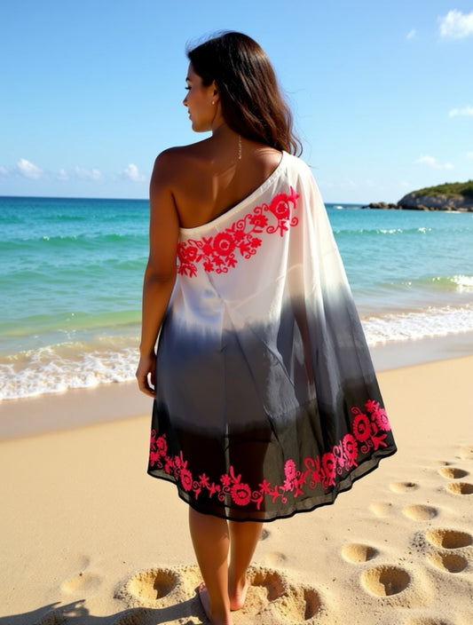 Miss June Poncho One Shoulder T-28