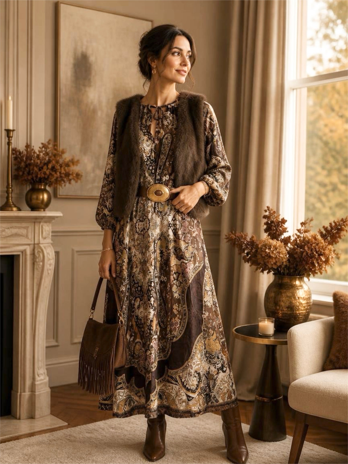 Maxikleid Paisley