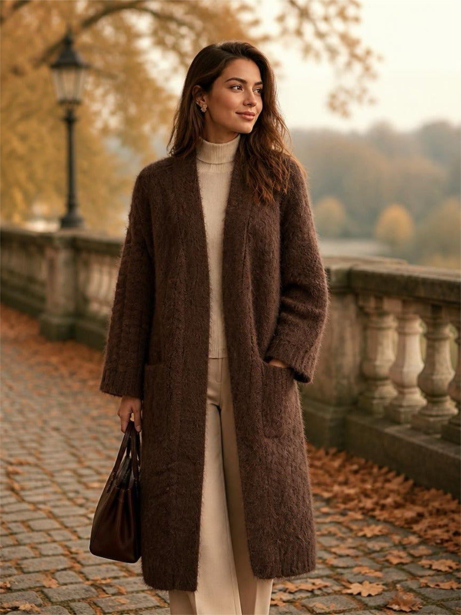 Eleganter-Strickmantel Allegra