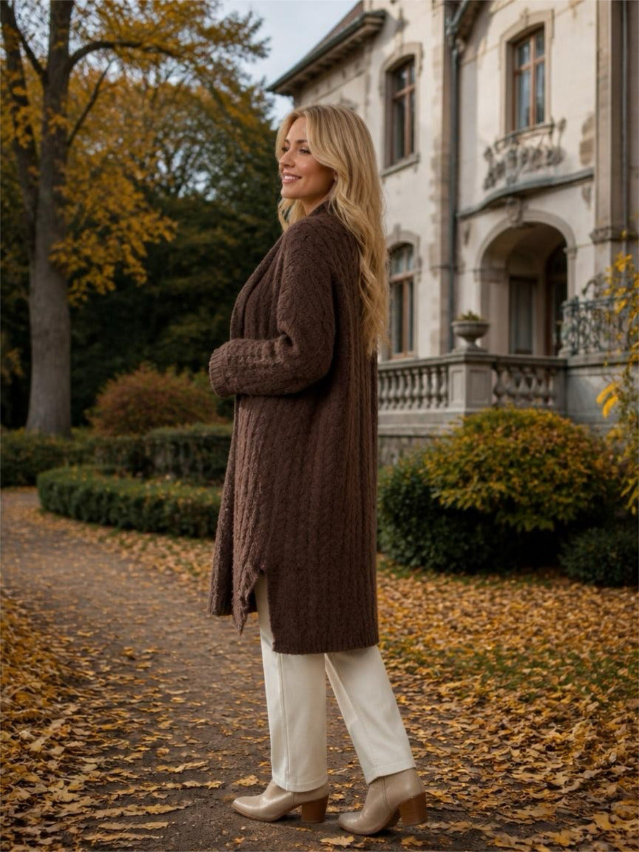Eleganter-Strickmantel Allegra