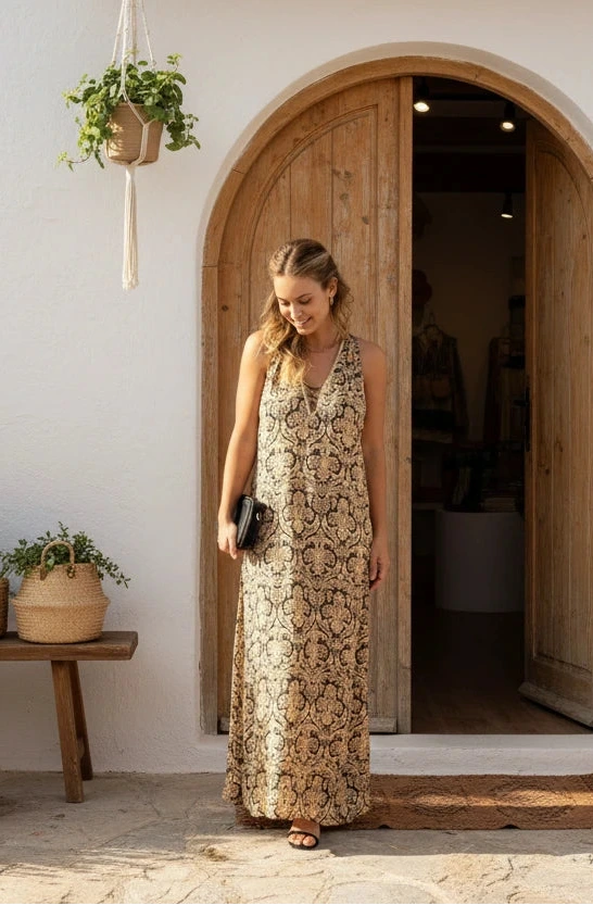 Hippy Chick Maxi Kleid Clementine