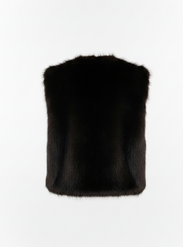 Weste in Fake Fur