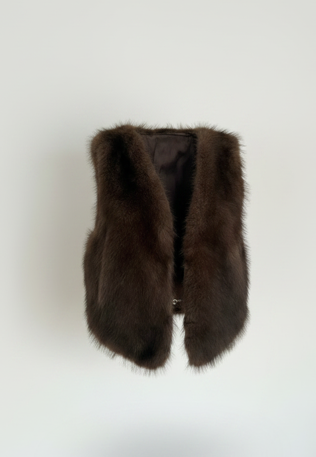 Weste in Fake Fur