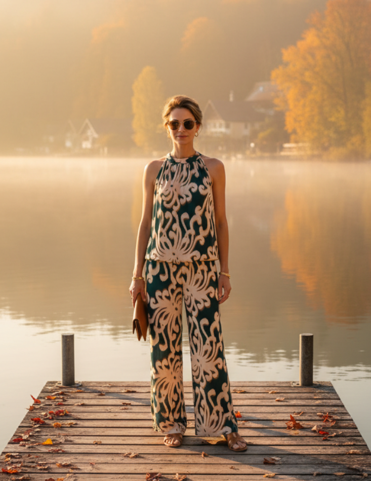 Hacienda Kleid Zweiteiler Seaside Elegance