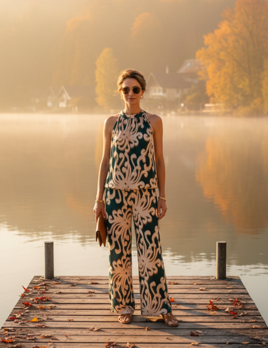 Hacienda Kleid Zweiteiler Seaside Elegance