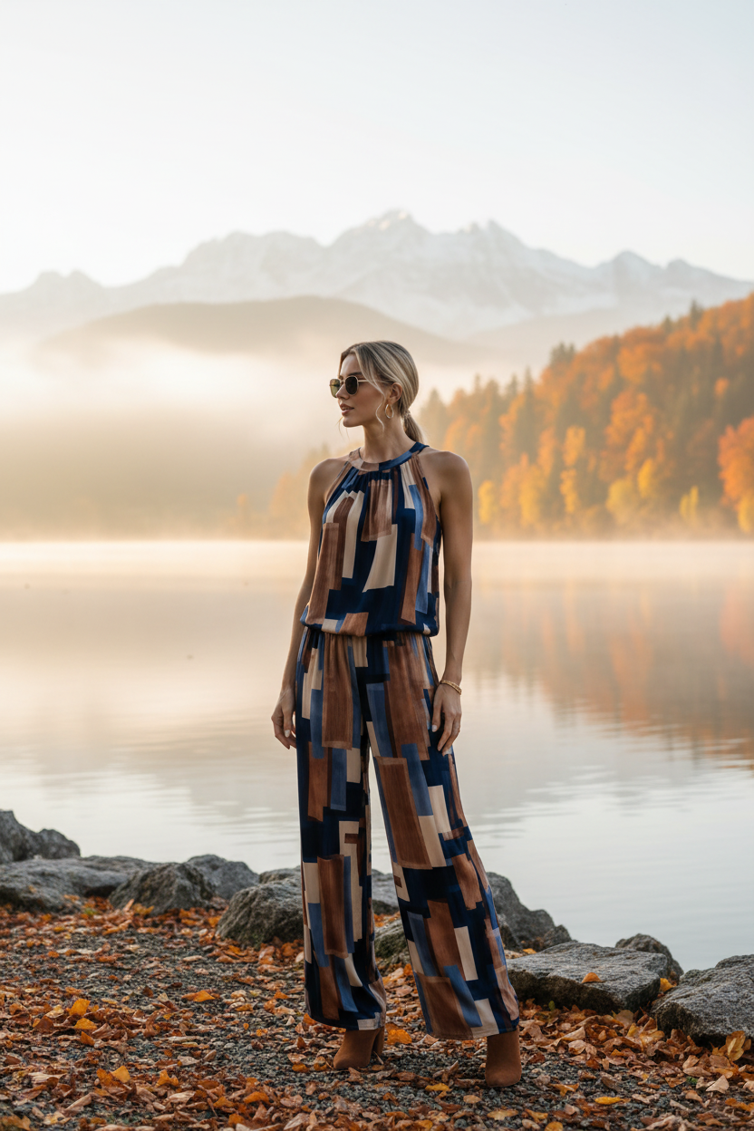 Hacienda Kleid Zweiteiler Mountain Mosaic