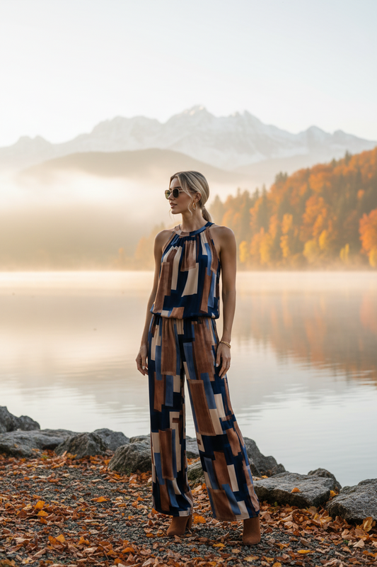 Hacienda Kleid Zweiteiler Mountain Mosaic