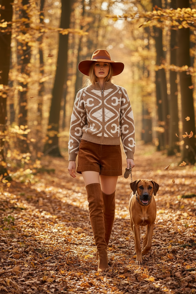 Strickjacke Autumn Ornament