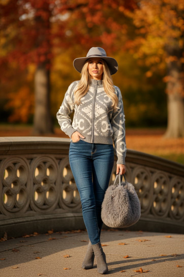 Strickjacke Autumn Ornament