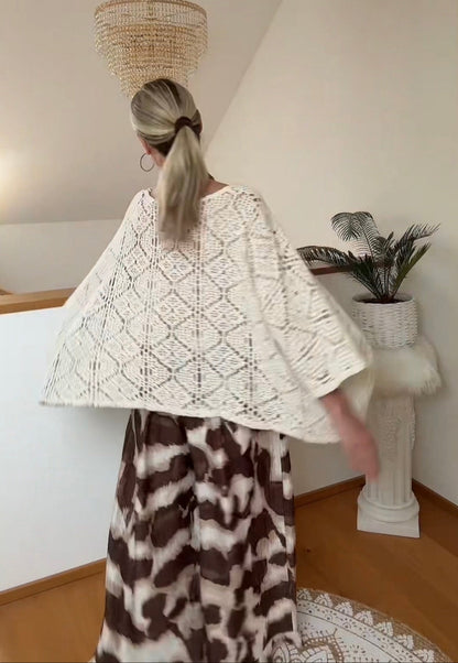Strick Poncho Ibiza
