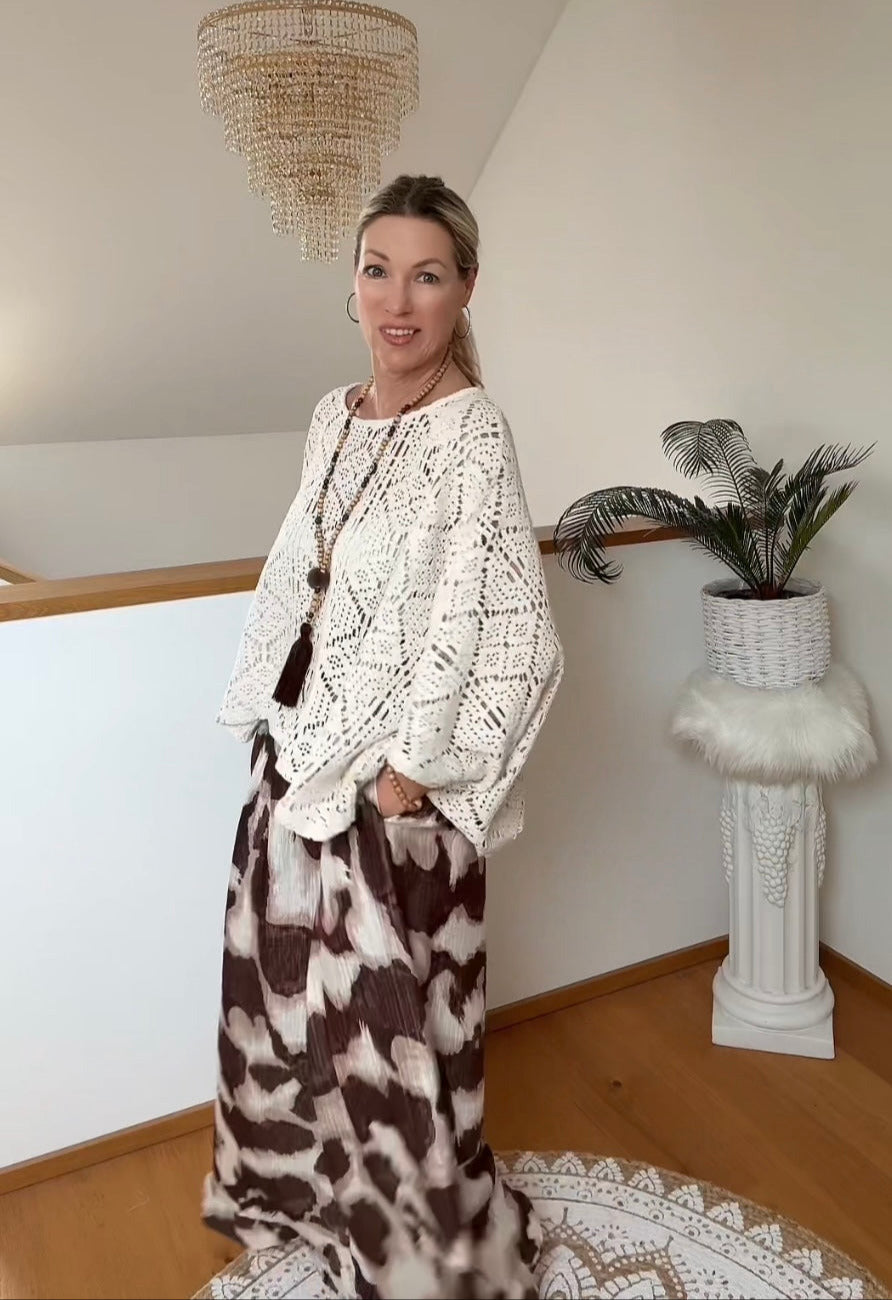 Strick Poncho Ibiza