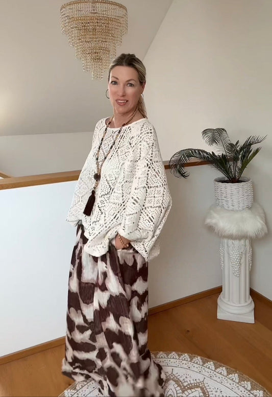 Strick Poncho Ibiza
