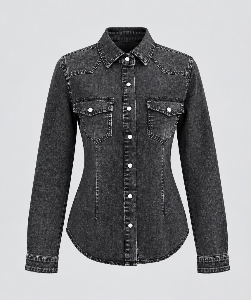 Jeanshemd im Western-Look