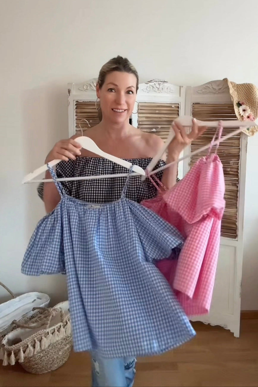 Carmen Bluse Vichy