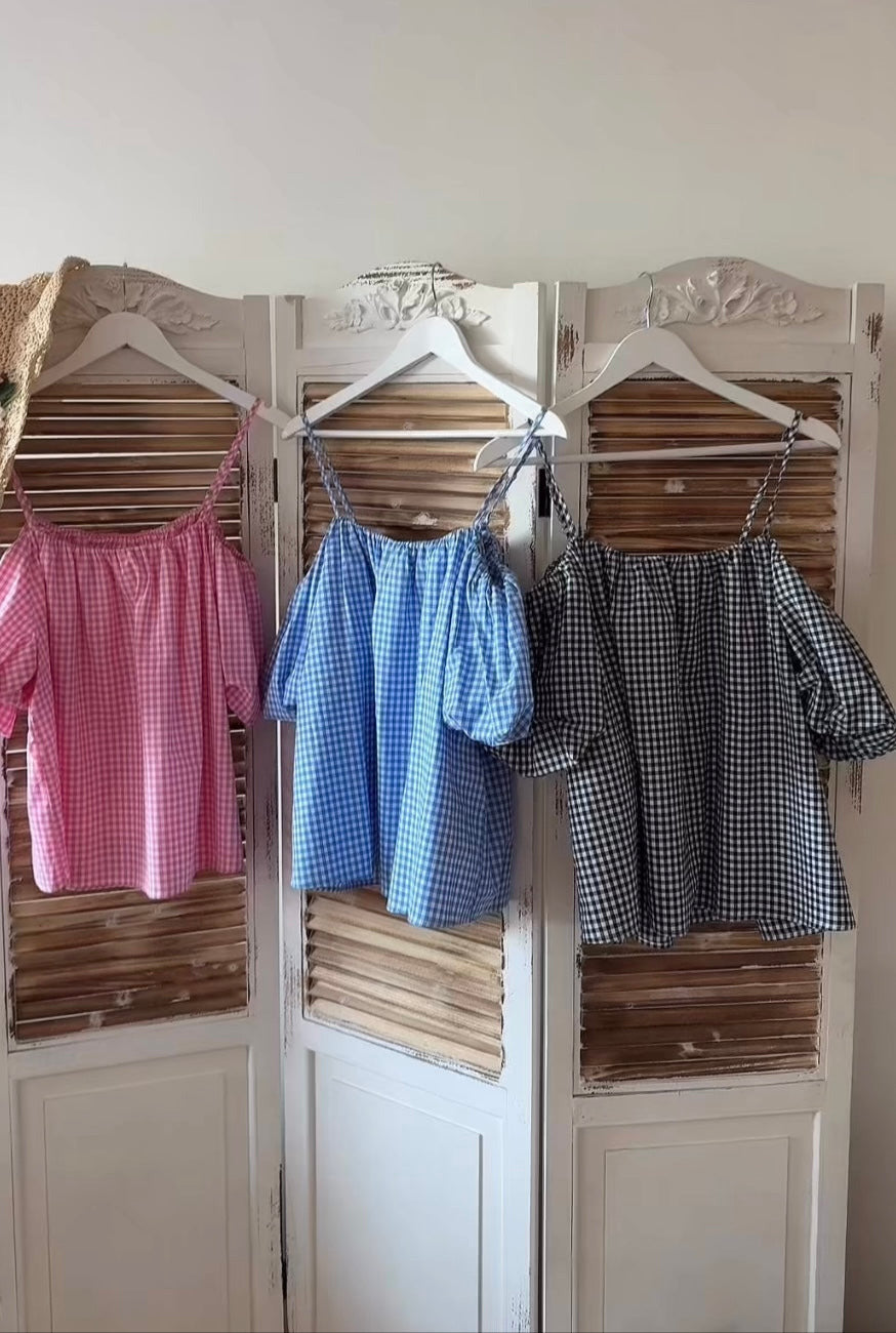 Carmen Bluse Vichy