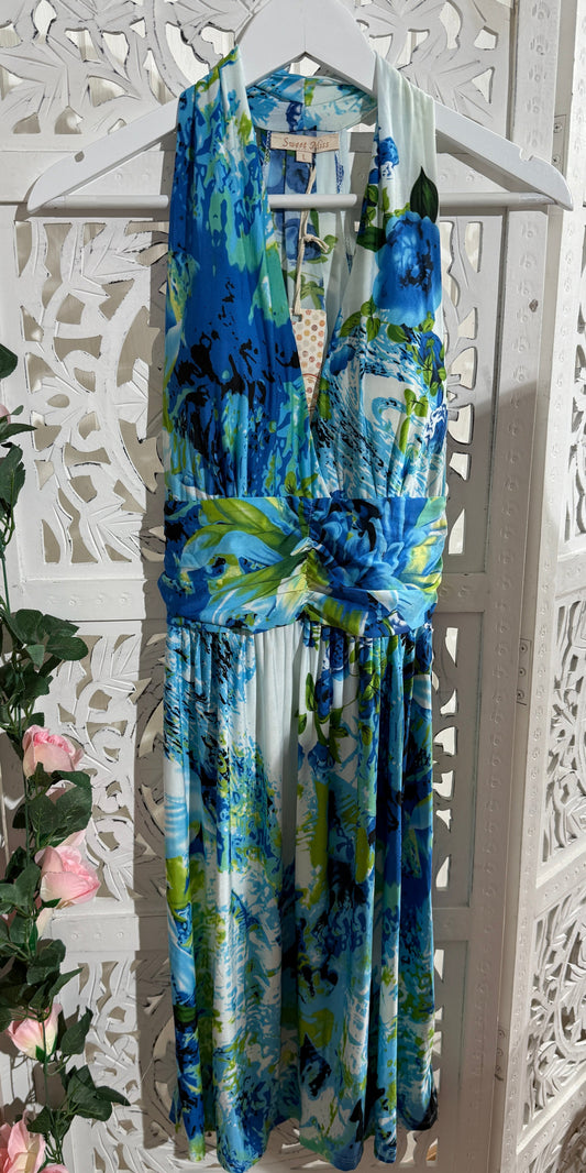 Kleid Flora blau