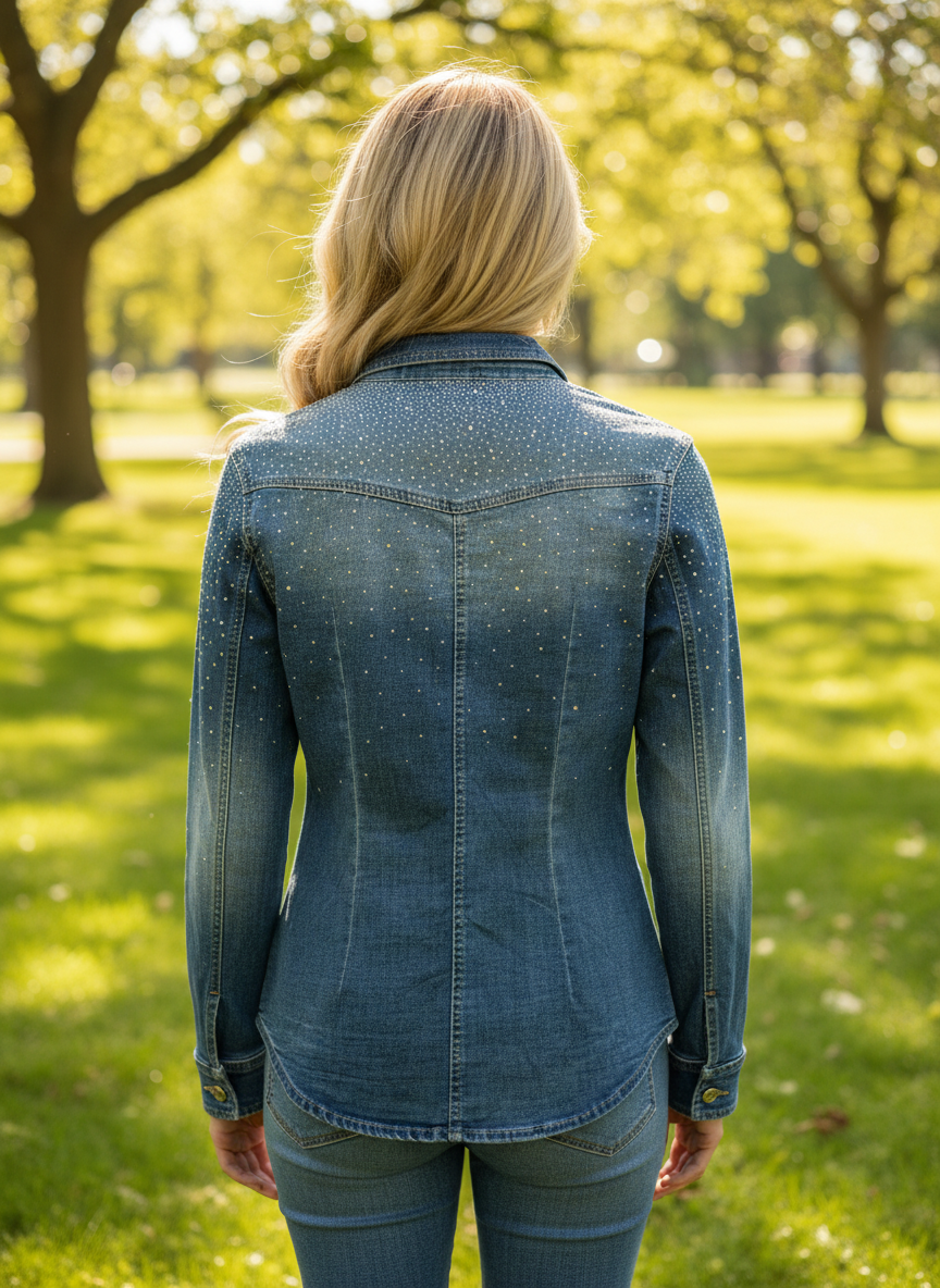 Jeans Glitzer Hemd