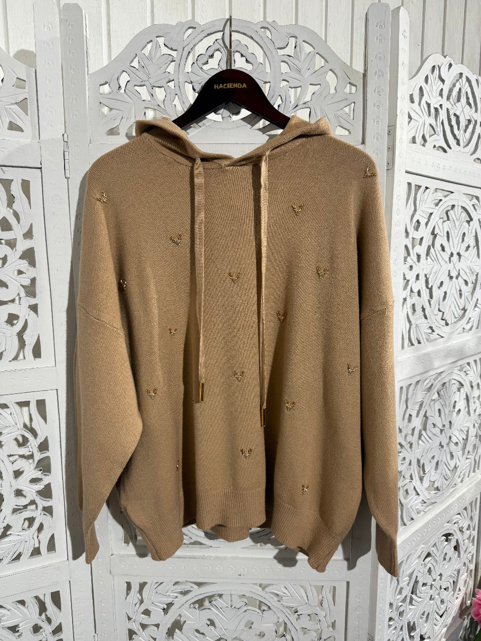 Kaputzen Strickpulli Hirsch