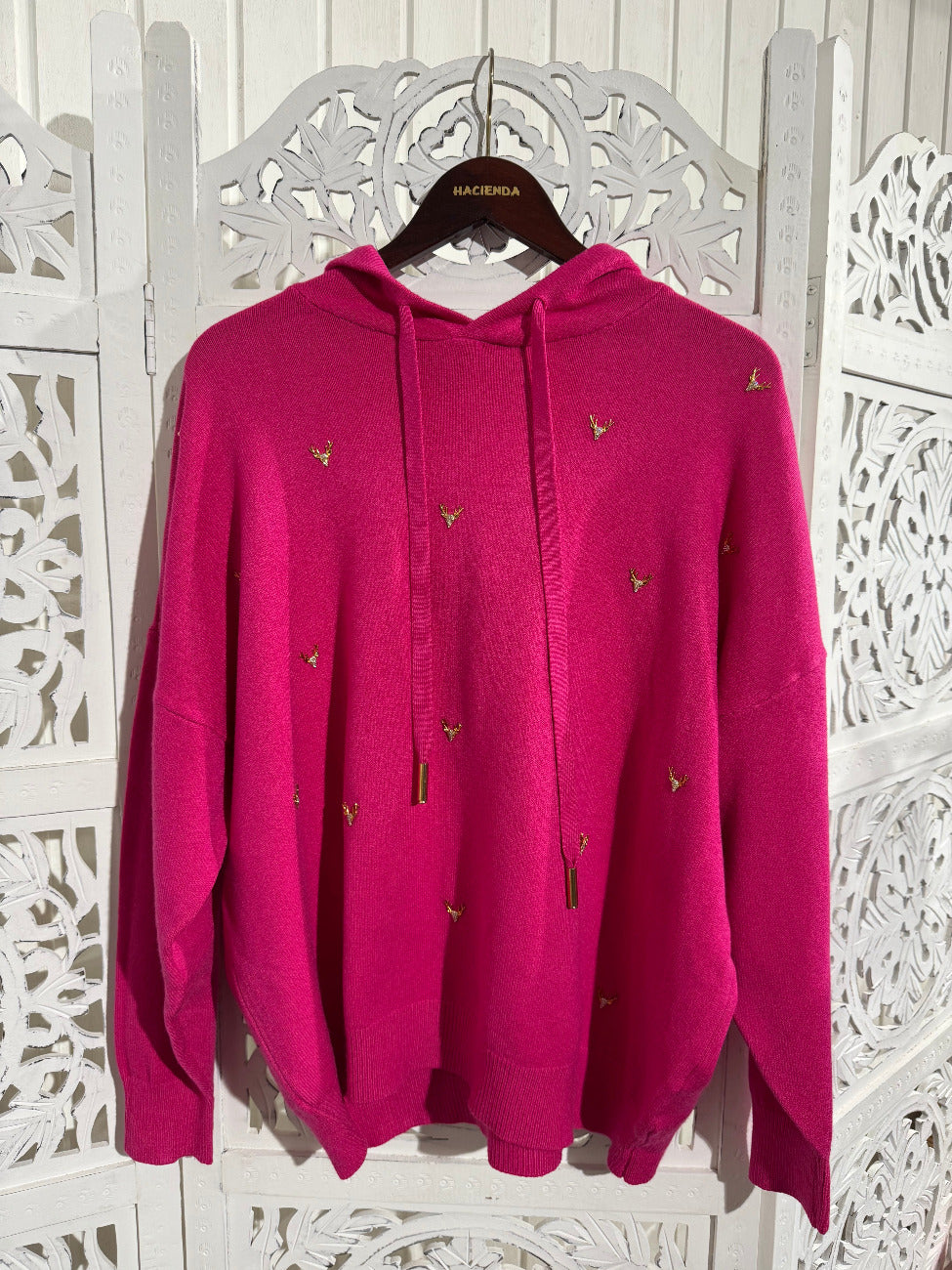 Kaputzen Strickpulli Hirsch