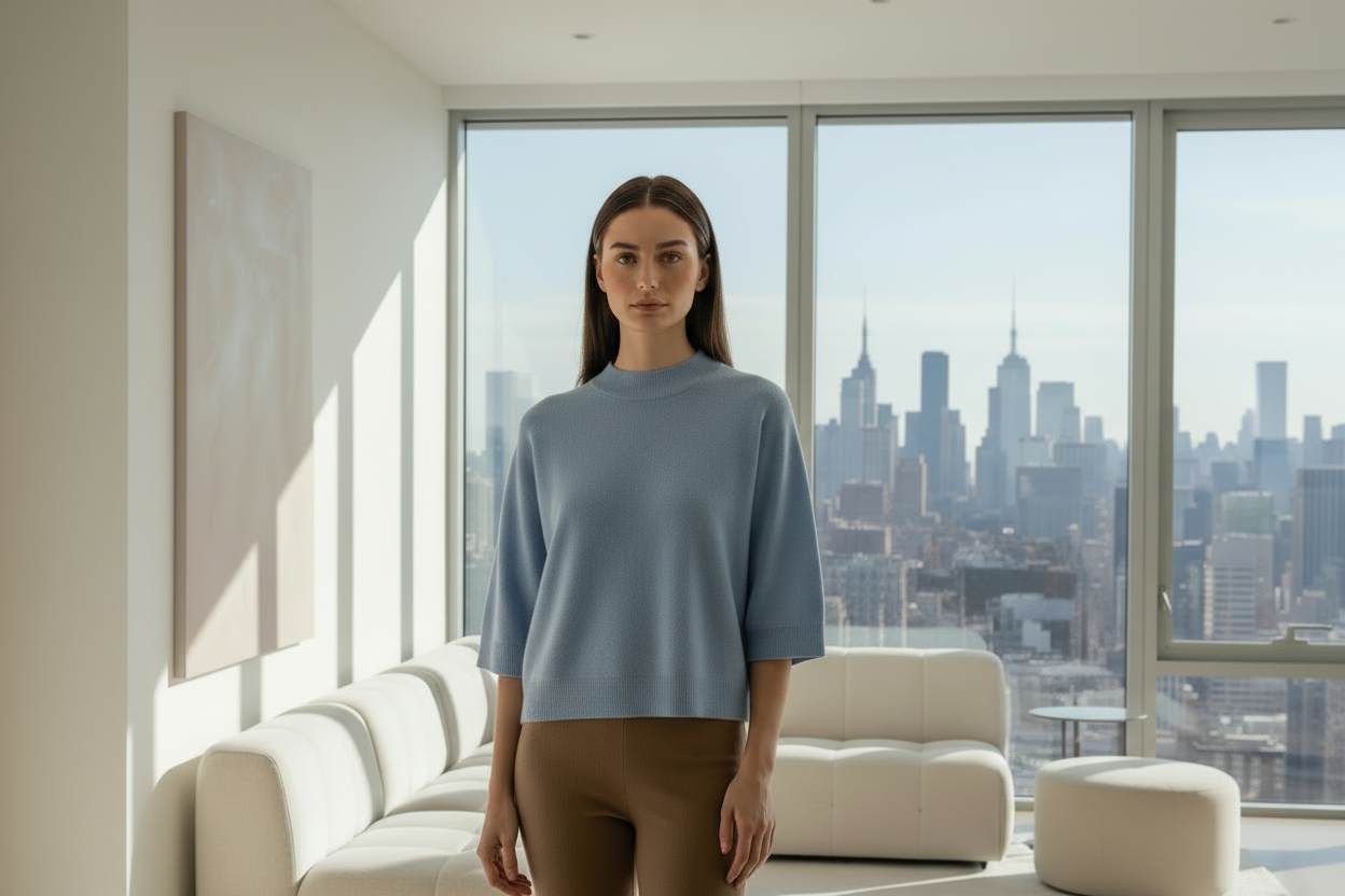 Stickpullover kurzarm Joselin