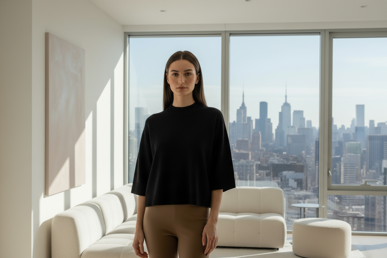 Stickpullover kurzarm Joselin