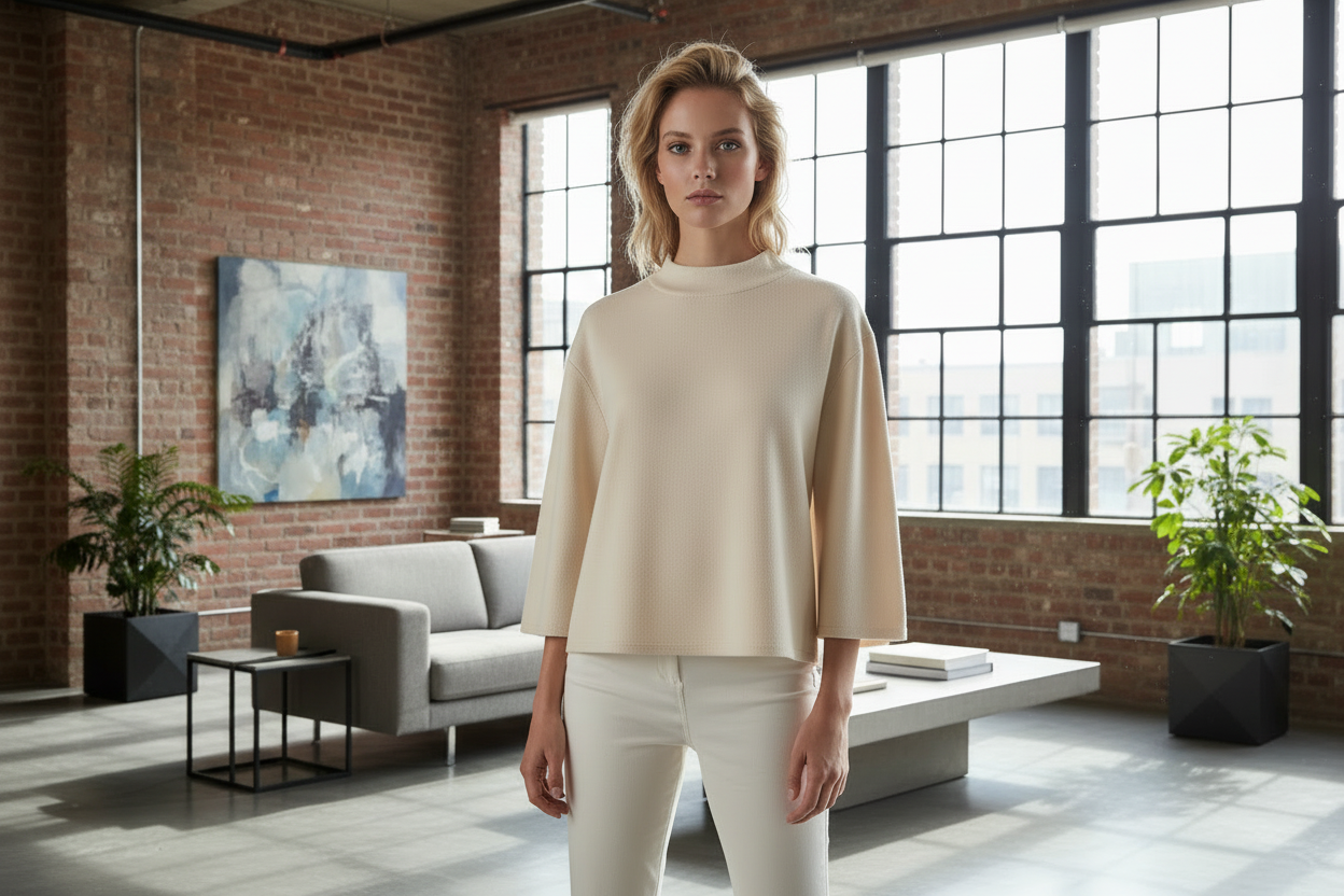 Stickpullover kurzarm Joselin