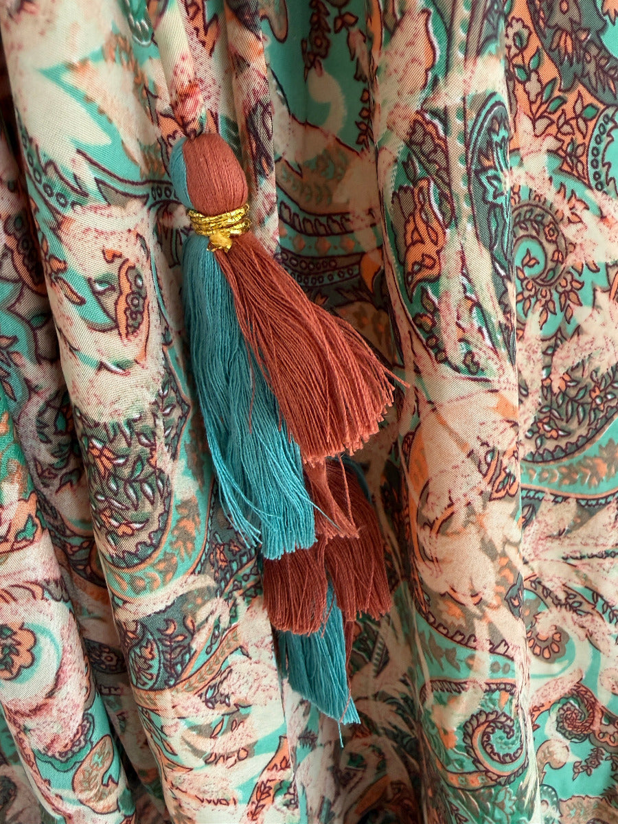 Kleid Short Bohemian Flower