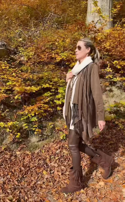 Poncho Jacke Idian Summer