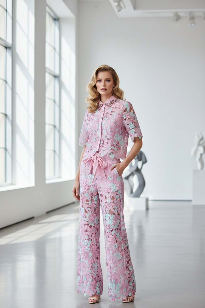 Zweiteiler Pink Jardin