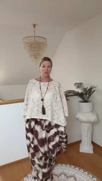 Strick Poncho Ibiza